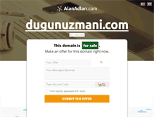 Tablet Screenshot of dugunuzmani.com
